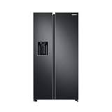 Samsung RS6GA8521B1/EG Side-by-Side Kühlschrank, 178 cm, 634 ℓ, 225 ℓ Gefriervolumen, Space Max Technologie, Premium Black Steel