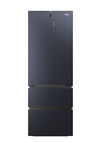 Haier HFW7720ENMB Kühl-Gefrier-Kombination/French Door/Farbe: Obsidian Black Inox / 477 Liter/MyZone Plus/Humidity Zone/Smart Home: Integriertes Wi-Fi/Auch Per HOn App Steuerbar