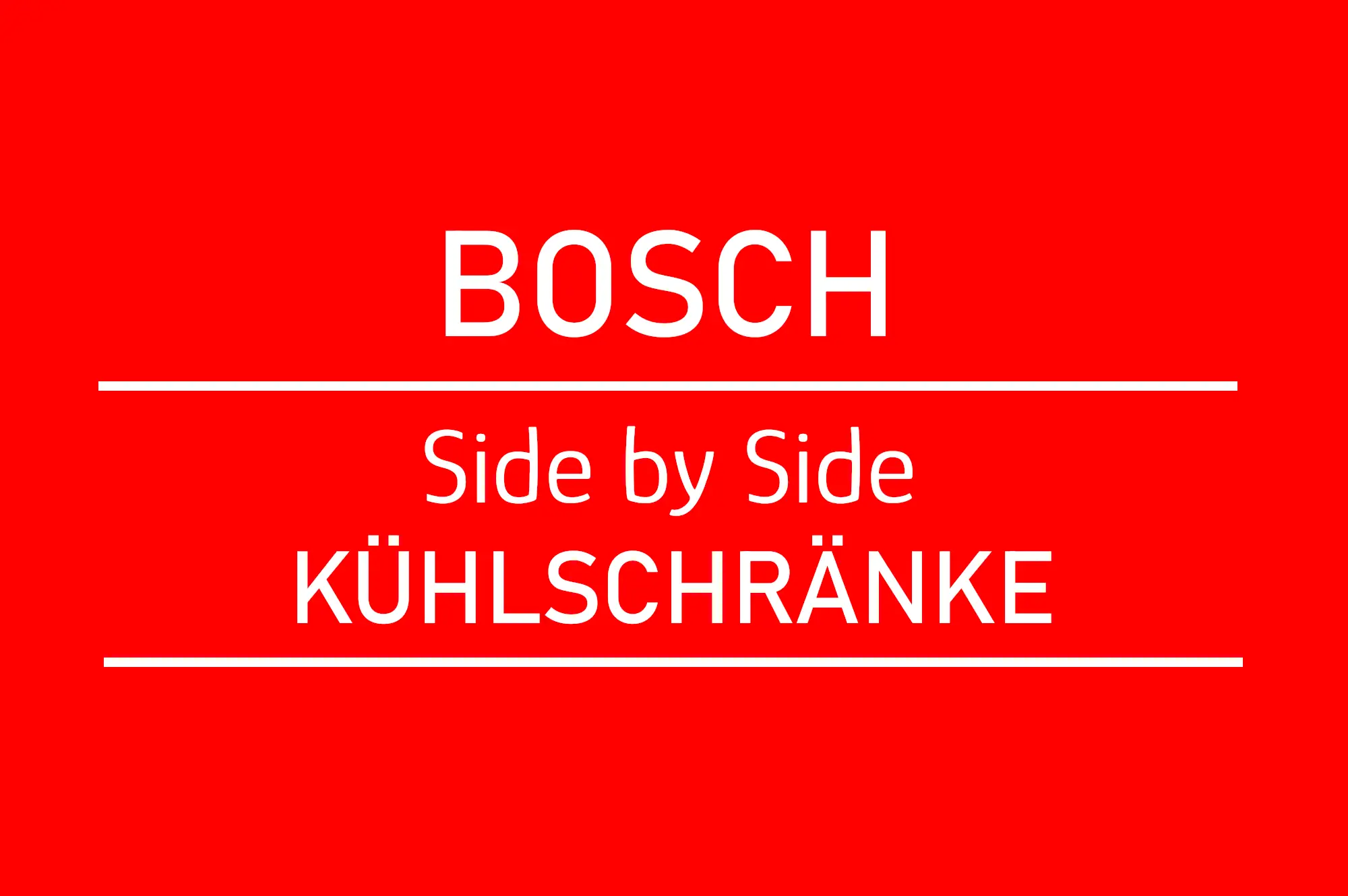 BOSCH Side by Side Kühlschränke