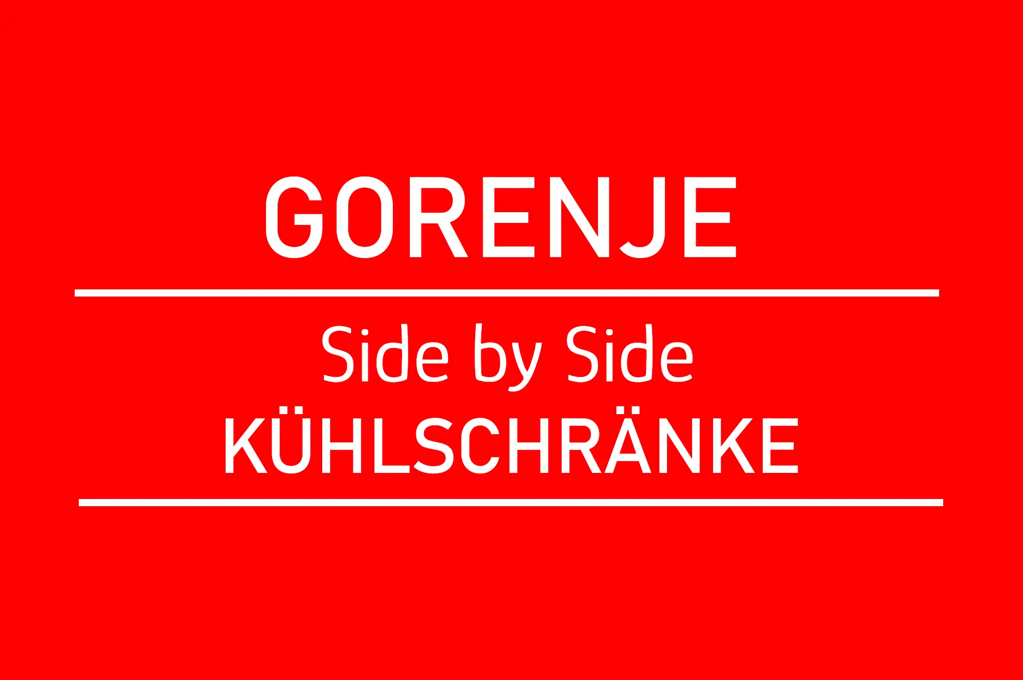 Gorenje Side by Side Kühlschränke