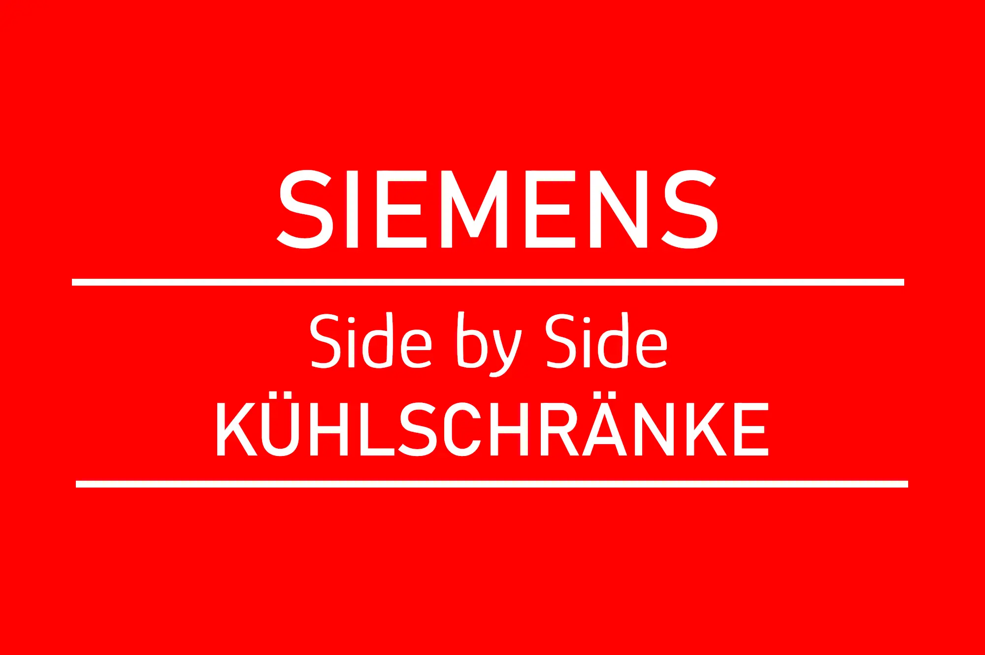 SIEMENS Side by Side Kühlschränke